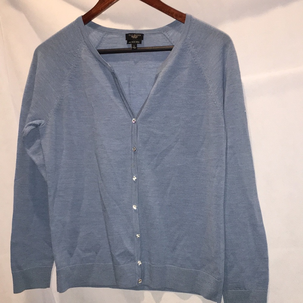 Talbots Petites Merino Wool Lightweight Cardigan | Size L
